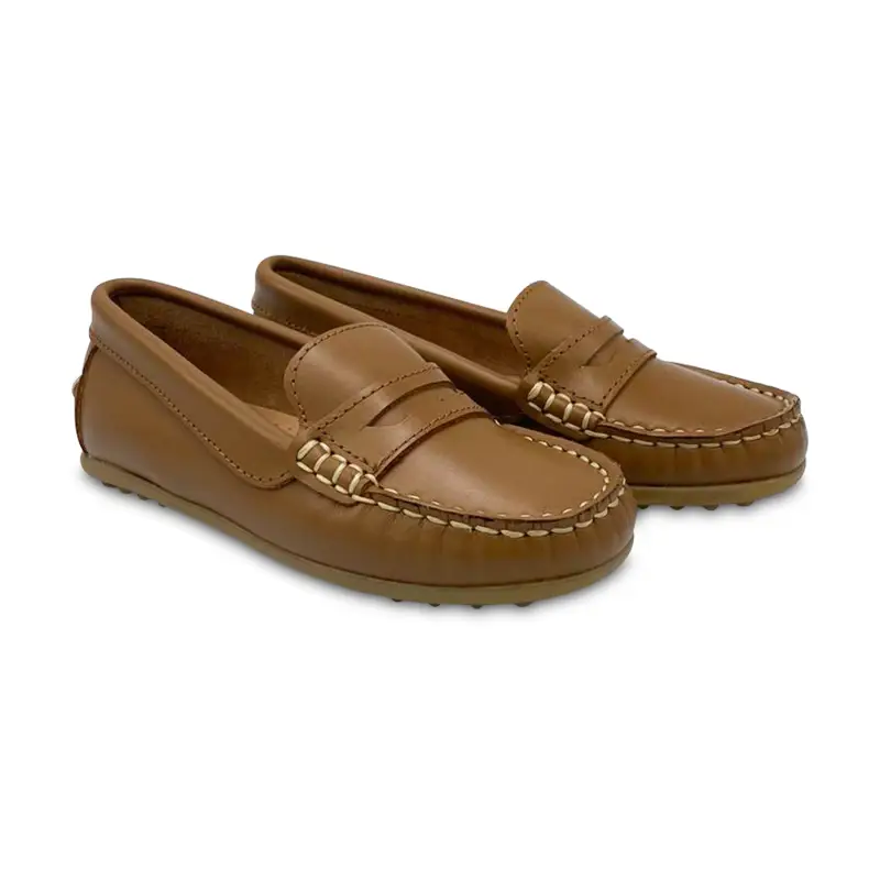 Confetti Cognac Penny Loafer 6800 - BOYS