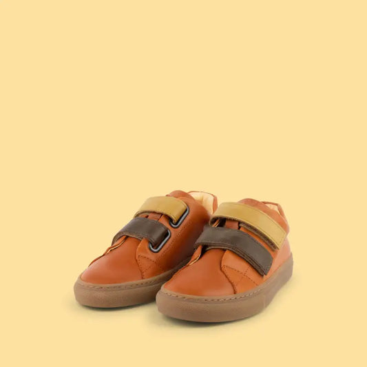 Dulis orange velcro sneaker 541 - boys
