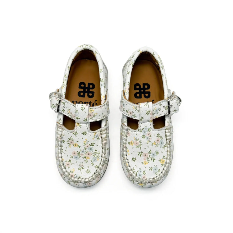 Porte floral leather t-strap baby shoes fast shipping