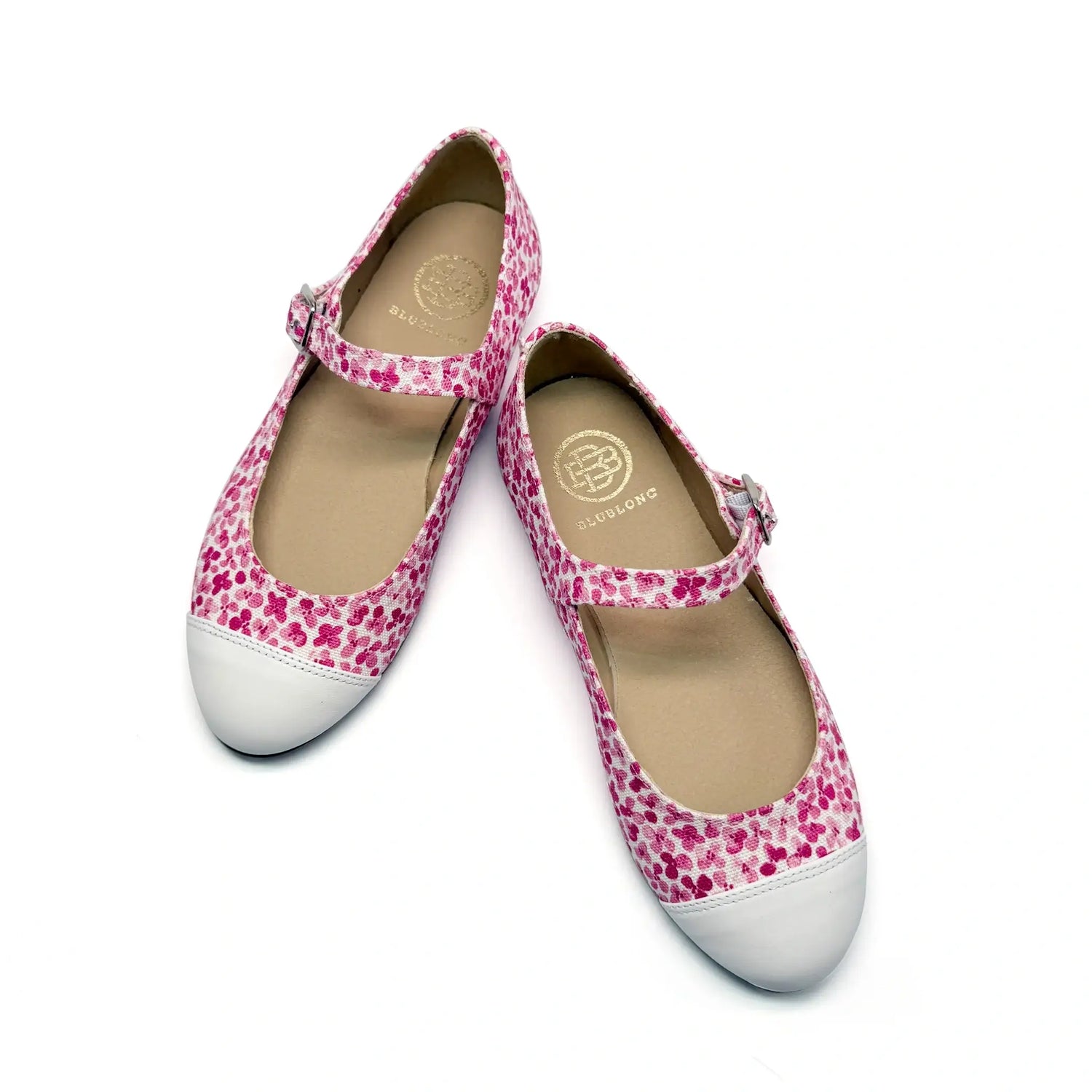 Blublonc codi pink flower mary jane shoes fast shipping