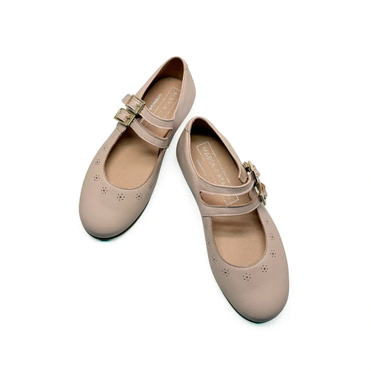 Pink mary jane shoes handmade in spain fast shipping