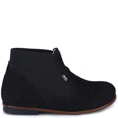 Emel black corduroy toddl first walker