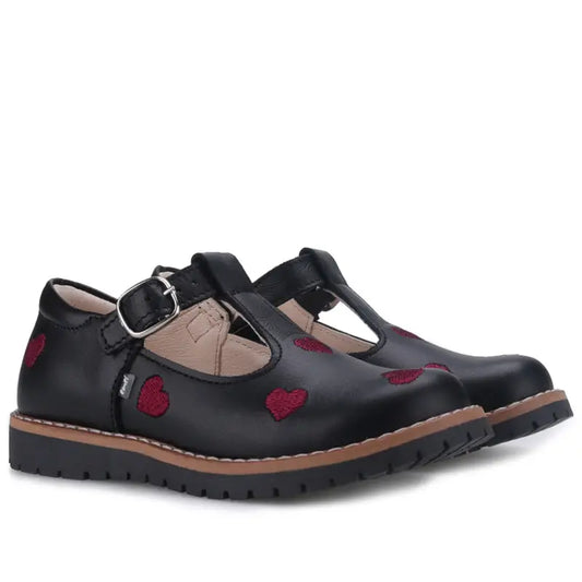 Emel black hearts t strap e2724 strap