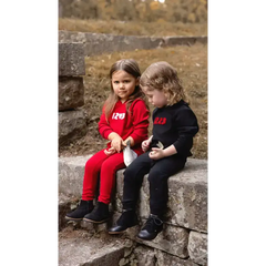 Emel Black Velvet Wingtip Baby Bootie 1432 - FIRST WALKER