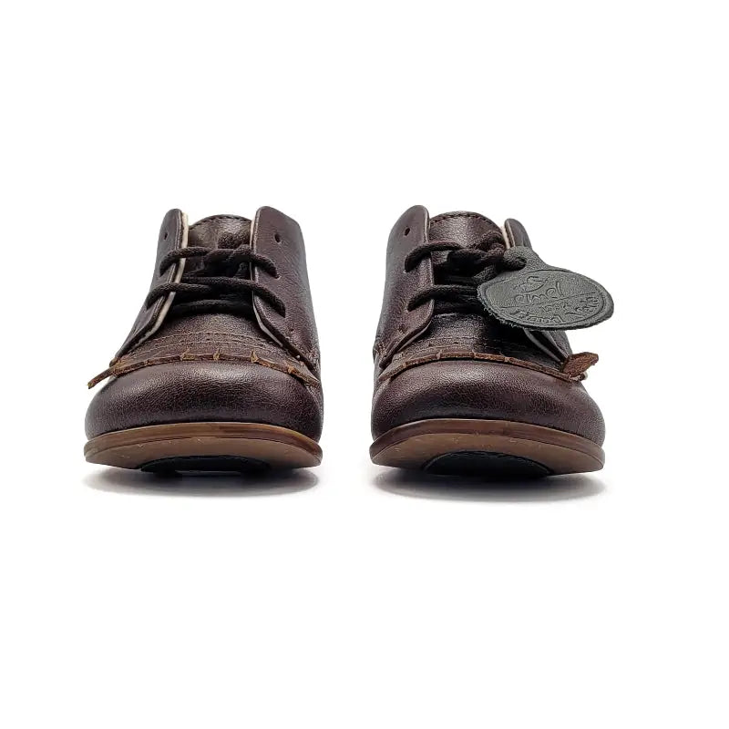 EMEL Dark Brown Fringe Toddler Bootie E1426 - FIRST WALKER