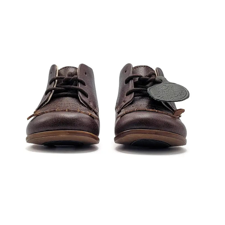 EMEL Dark Brown Fringe Toddler Bootie E1426 - FIRST WALKER
