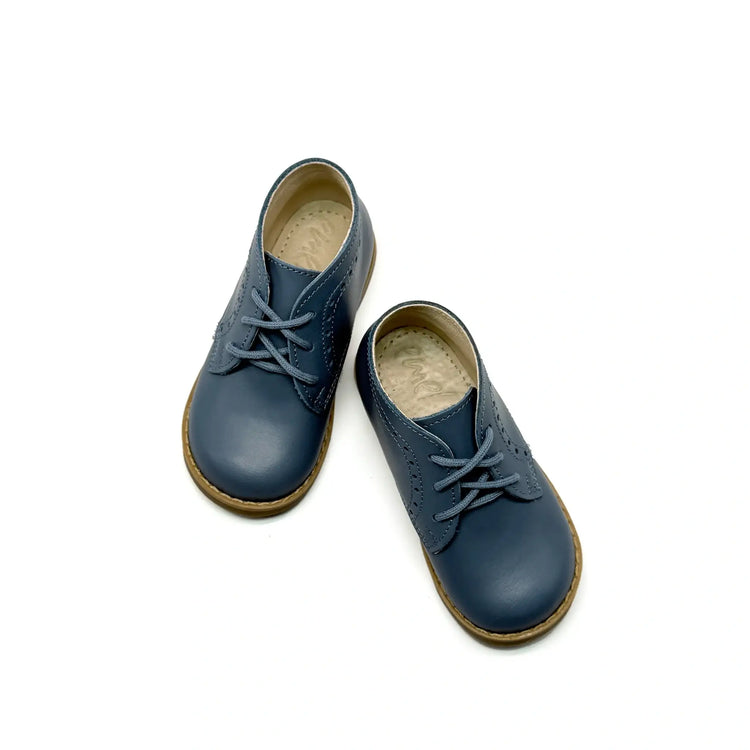 Emel denim blue first walker bootie for baby fast shipping