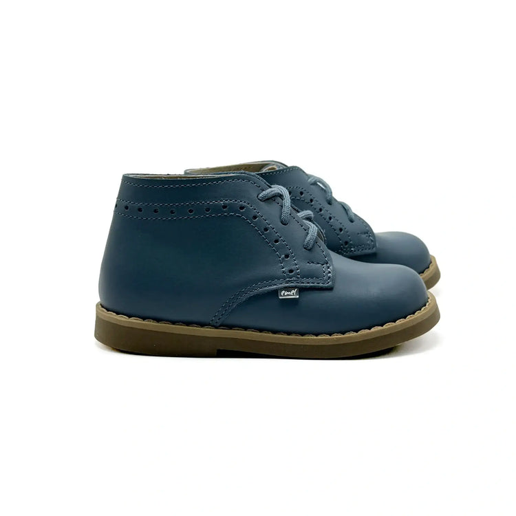 Emel denim blue first walker bootie for baby fast shipping