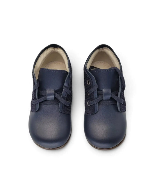 Emel navy leather first walker bootie 2408 fast shipping