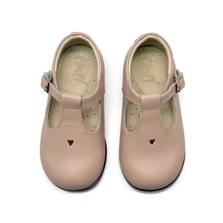 Emel nude pink first walker t-strap shoes fast shipping
