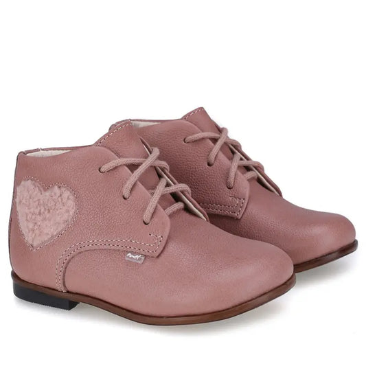 Emel pebbled pink first walker bootie e1426 first walker bootie