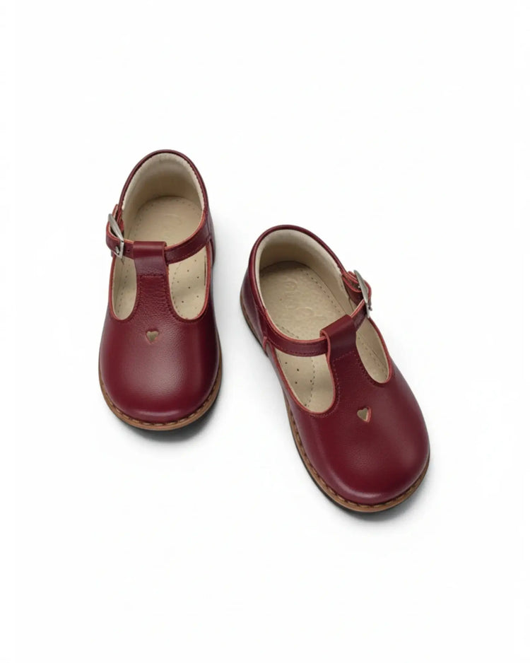 Emel red leather baby t-strap first walker 2835 | kids fast shipping