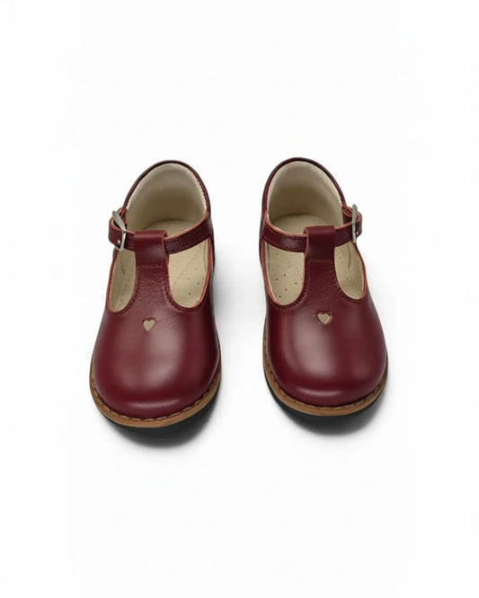 Emel red leather baby t-strap first walker 2835 | kids fast shipping