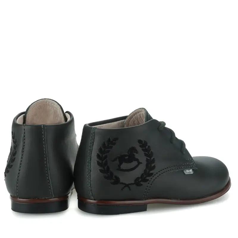 Emel rich forest green toddler bootie e1426 first walker bootie