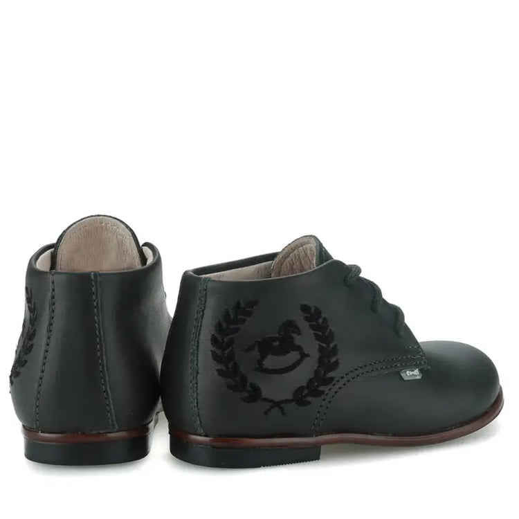 Emel rich forest green toddler bootie e1426 first walker bootie