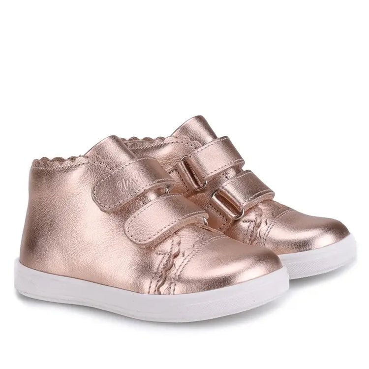 Emel Rose Gold Velcro High Top Sneaker 2671 - BOYS