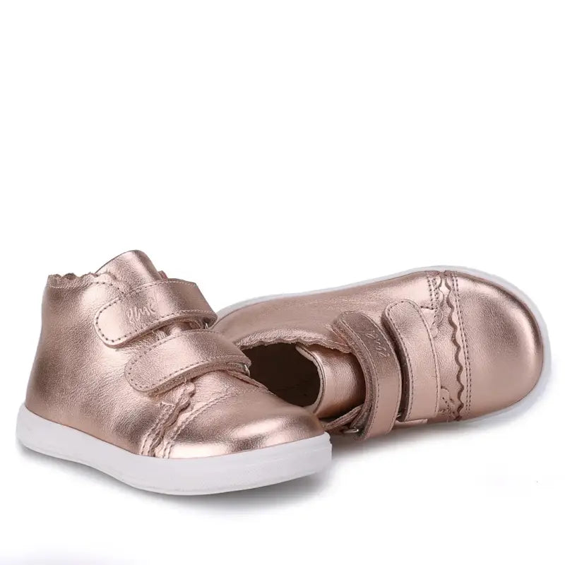 Emel Rose Gold Velcro High Top Sneaker 2671 - BOYS