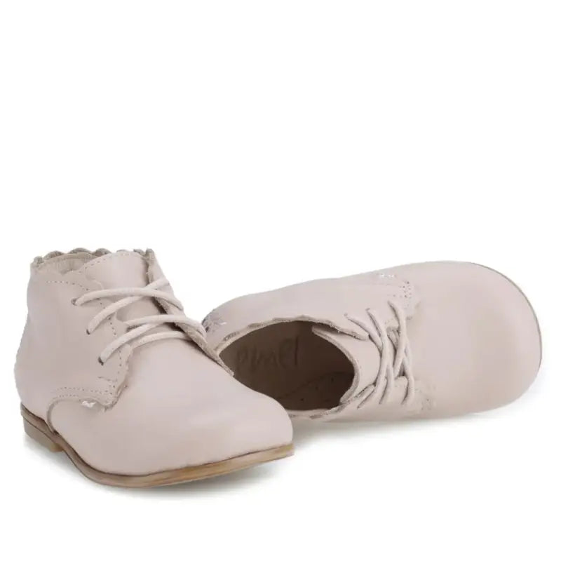 Emel Stone Nude Lace Toddler Shoe 1440 - GIRLS