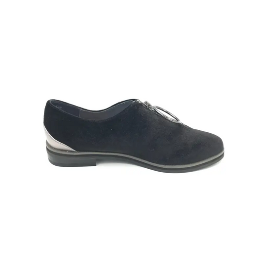 Esporre bryn black velvet front zipper - ladies