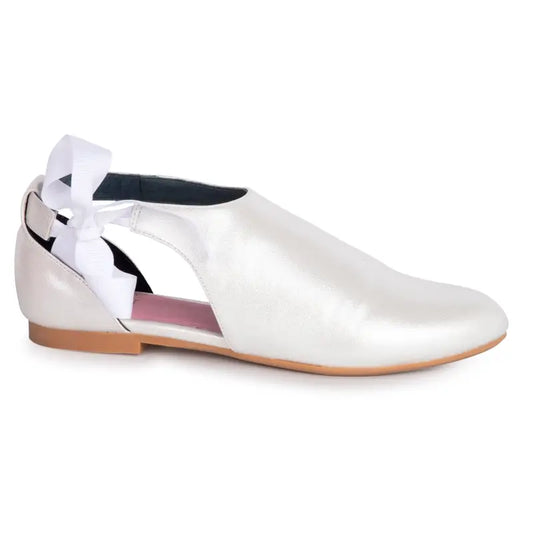 Esporre white metallic dress shoe gs527 - ladies