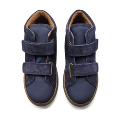 Falcotto albus navy suede high top velcro sneaker boys