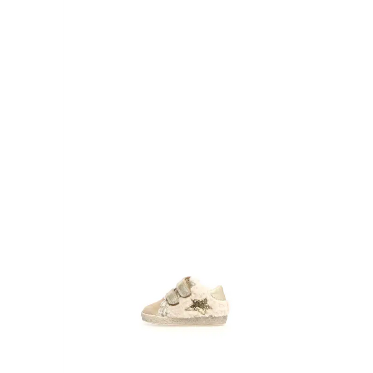Falcotto Alnoite Faux Shearling Platinum Beige Toddler Sneaker - GIRLS