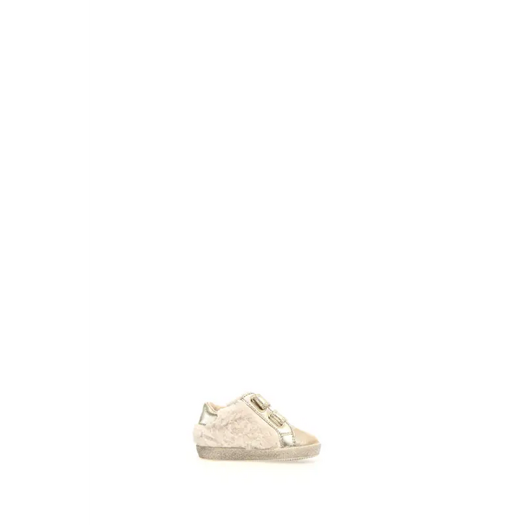 Falcotto Alnoite Faux Shearling Platinum Beige Toddler Sneaker - GIRLS