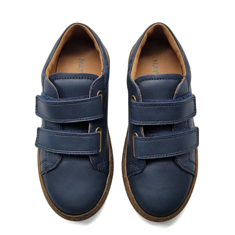 Falcotto carex navy leather sneakers