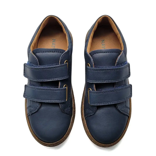 Falcotto carex navy leather sneakers