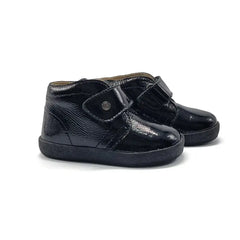 Falcotto Conte Black Patent Velcro Sneaker