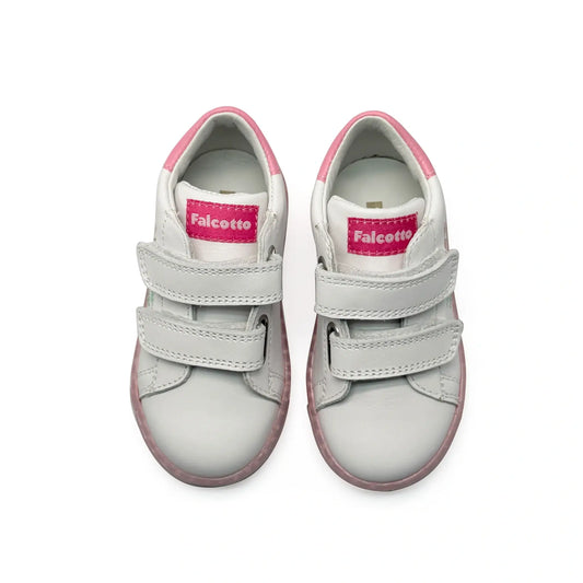 Falcotto miam white floral velcro sneaker fast shipping