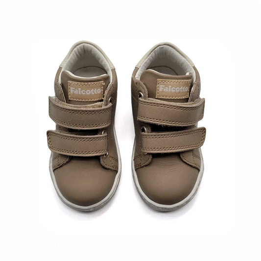 Falcotto salazar taupe star velcro baby sneakers fast shipping