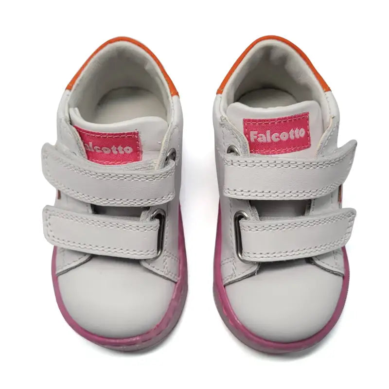 falcotto-sasha-white-fuchsia-first-walker-velcro-sneaker-baby-boy