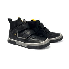Froddo black & yellow water resistant velcro hi top sneaker g3110210 - boys