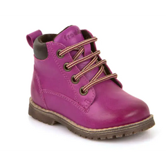 Froddo purple leather side zipper high top first walker g2110062 - first walker boot
