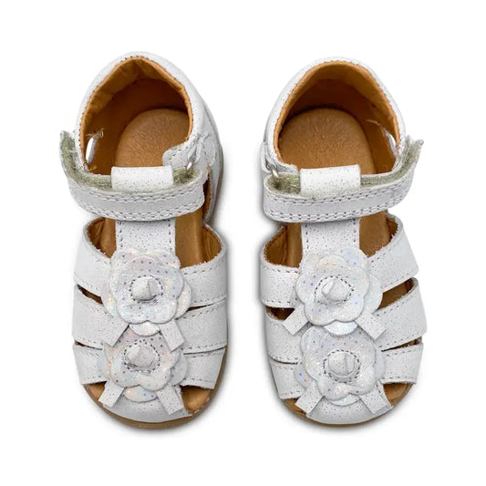 Froddo White Flower Closed Toe Sandal G- GIRLS