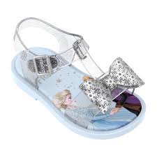 Mini Melissa Glitter Clear Blue Frozen Design Sandal 32933