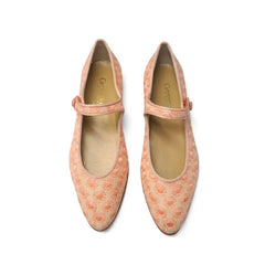 Geppettos pink polka dot pointy mary jane 137055 - girls
