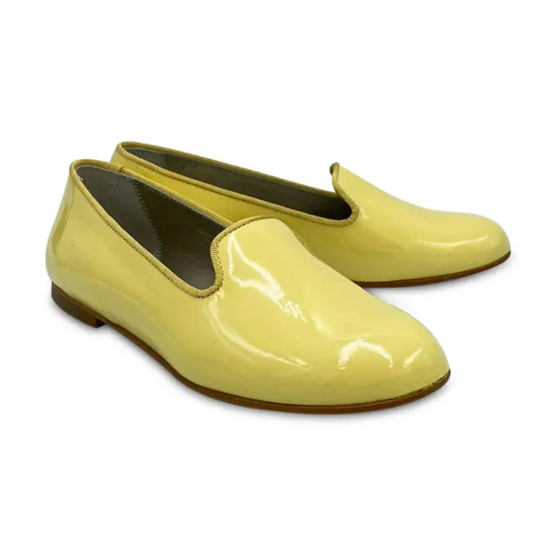 Geppettos sunshine yellow patent slip on 137043-21 - girls