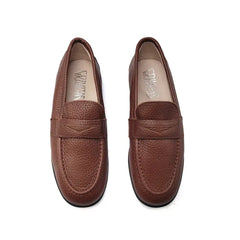 Gravitas brown penny loafer 3417 - boys