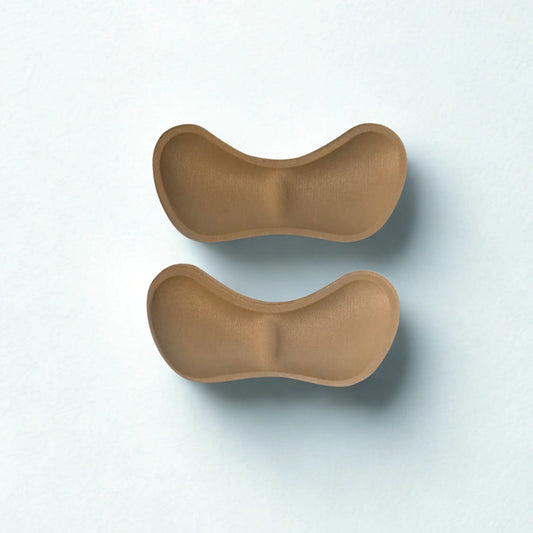 two cushioned heel grippers
