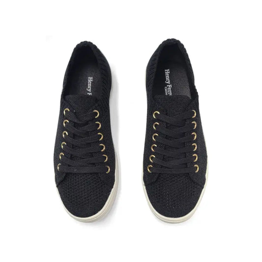 Henry ferrera manas black lace sock sneaker - girls