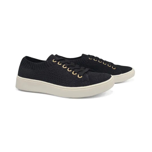 Henry ferrera manas black lace sock sneaker - girls