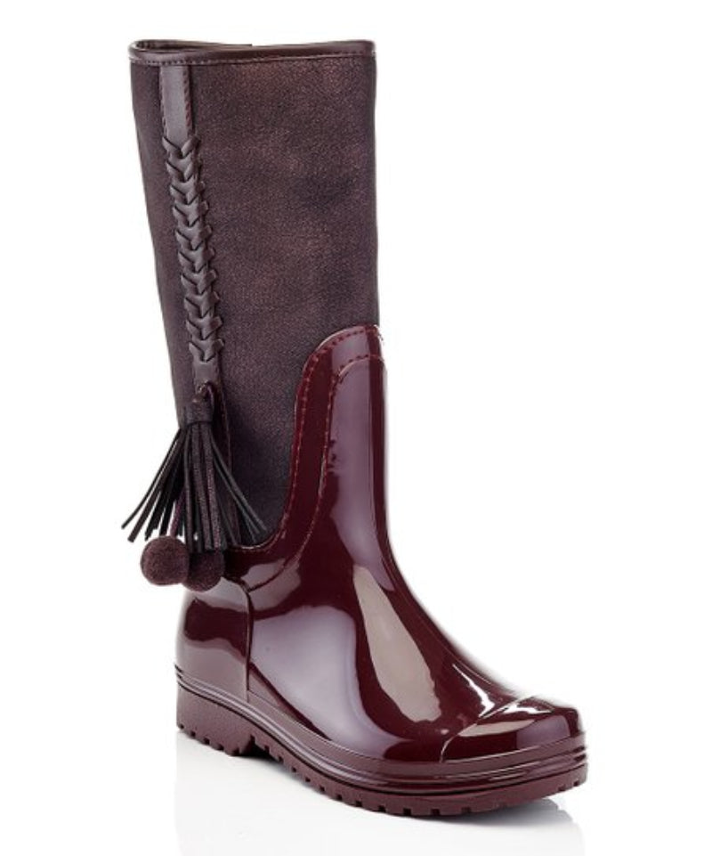 henry-ferrera-pom-burgundy-rain-boot-girls