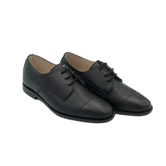 Hoo black leather oxford cv2277 - boys