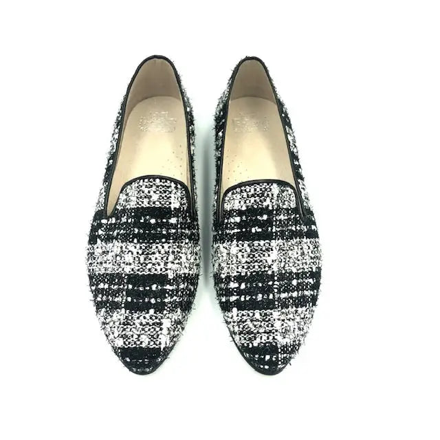 Hoo black white plaid loafer 3071/3062 - girls