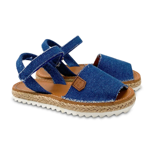 Girls hoo denim velcro sandal cb1132d fast shipping