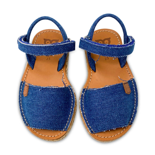 Girls hoo denim velcro sandal cb1132d fast shipping