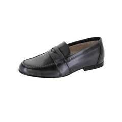 Hoo grey high shine penny loafer 2175 - boys