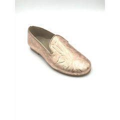 Hoo rose gold crinkle slip on loafer 2300 - girls